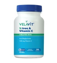 Velavit V-Iron & Vitamin C İçeren Takviye Edici Gıda 30 Tablet