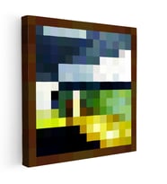 Kanvas Tablo De Aztec 2 Piksel Minecraft Tablosu Ev Ofis Salon Duvar Dekoru