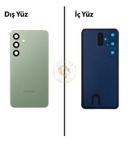Samsung S24 Plus Yeşil Arka Pil Kapağı Batarya Kapağı Lazer Kesim Back Cover