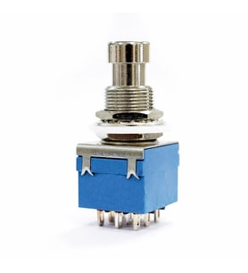 3PDT On/On/Off 3lü Anahtar AC 250V 3A 9 Pin Switch Anlık Basmalı Buton