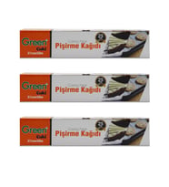 Green Cuki Yağlı Fırın Tepsi Pişirme Kızartma Kağıdı - 37 Cm. x 50 Metre - 3 Kutu