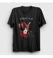Presmono Unisex Siyah Virtuoso Gitarist Steve Vai T-Shirt 551940tt