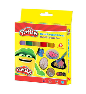 Play-Doh Metalik Dekor Kalemi 6 Renk 