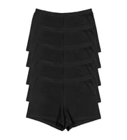 Kadın Boxer Külot 5 Li Paket Siyah