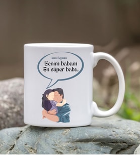 BABALAR GÜNÜNE ÖZEL BABA MESAJLI KUPA BARDAK