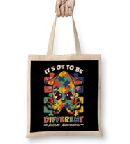 It s OK To Be Different Autism Awareness Puzzle Bez Çanta Uzun Saplı