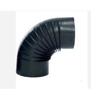 0,40 MM MAT SİYAH SOBA BORUSU DİRSEK