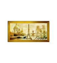 Manzara Temalı Kanvas Tablo 80 x 110 cm Gold Çerçeve