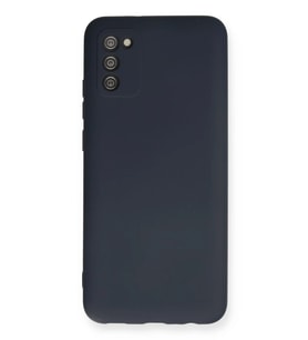 Galaxy A03S Kılıf Nano içi Kadife Silikon - Lacivert