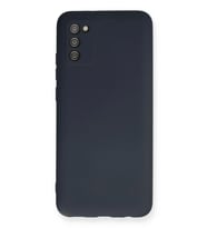 Galaxy A03S Kılıf Nano içi Kadife Silikon - Lacivert