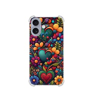 PrintiFy Kkapple iPhone 17 ile Uyumlu Düşlerin Dansı Serisi Çiçeklerin Dansı Tasarımlı Uv Baskılı Köşe Korumalı Antişok Kılıf