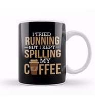 I Tried Running But I Kept Spilling My Coffee Gym Kupa Bardak Porselen