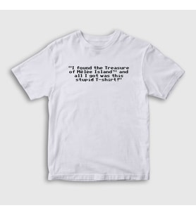 Presmono Unisex Çocuk Beyaz Treasure Of Melee Monkey Island T-Shirt 493829tt (Beyaz)