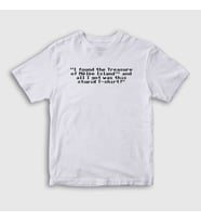 Presmono Unisex Çocuk Beyaz Treasure Of Melee Monkey Island T-Shirt 493829tt (Beyaz)