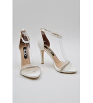 LİZSHOE KADIN ABİYE AYAKKABI PM 32022Y (Beyaz)