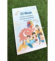 10 Adet Dünya Çocukları Kartlı Tek Tek Paketli 23 Nisan Türk Bayrağı Bileklik - 23 Nisan Hediye