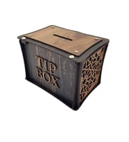 El Yapımı Dikdörtgen Ahşap Bahşiş Kutusu Sandık Tip Box Kumbara Tibbox Hediyelik