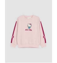 LCW Kids Pembe Hello Kitty Baskılı Kız Çocuk Sweatshirt
