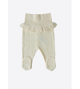 Organik Jaclin Patikli pantolon Natural