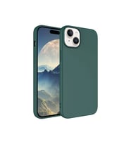 Apple iPhone 15 Plus Uyumlu Kılıf Zore LSR Lansman Kapak (Koyu Yeşil)