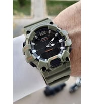 Casio CSISTE165 Haki Renk Analog Dijital Hediye Paketli Erkek Kol Saati