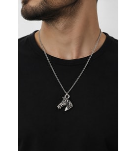 At Başı Figürlü Minimal Kolye – Şık Zincirli Hayvan Temalı Kolye
