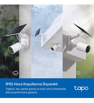 TP-LINK 3MP Bullet 3MM Wıfı Kablosuz Bataryalı Solar IP Kamera TAPO C410 KIT