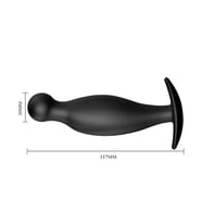 River World Siyahi 12 cm'lik A nal Tıkaç Tıpa A nal Pe nis Stimülatör
