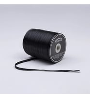 Fuyaku 6 mm Saten Kurdele Siyah (500 Metre)