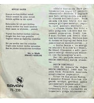 Fikret Kızılok Söyle Sazım 45lik Plak (Karışık)