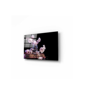 Çiçekler Cam Tablo 50x70 cm