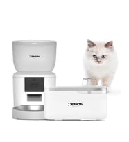 Xenon Smart Akıllı Kedi Mama Kabı, Otomatik Kedi Su Pınarı Seti, Kameralı Sesli İletişim
