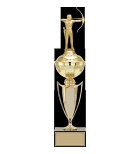 ODAK KUPA - Figürlü Kupalar - Okçu Figürlü Kupalar FG-067 B - 44 cm
