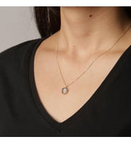 GOLD TAŞLI KOLYE (Altın)