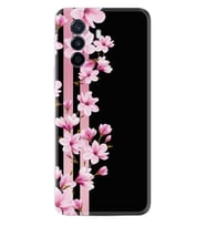 Huawei Nova Y70 Y90 Nova 9 SE  Kılıf Desemli Silikon Pink Flowers 3 1393