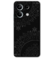 Poco X6 Kılıf HD Desen Baskılı Kılıf - Siyah Mandala