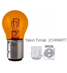 SENTİNEL 1016 YAKIN TIRNAK 4W AMPUL TURUNCU