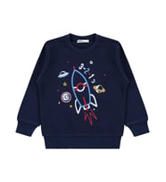 Civil Boys Uzay Mekiği Baskılı 2-5 Yaş Sweatshirt Km - Lacivert