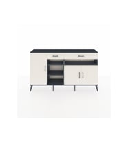 Arges Konsol 5 Raflı 2 Çekmeceli 3 Kapaklı 176x30x99 Antrasit-Aytaşı