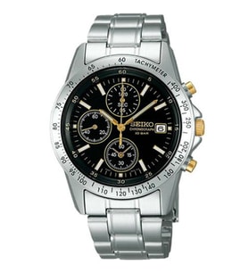 Seiko SBTQ043 Erkek Kol Saati (Siyah)
