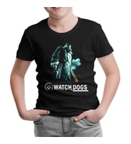 Watch Dogs Siyah Çocuk Tshirt