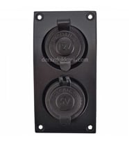 Su Geçirmez 12V Çakmak Soketi ve İkili USB Soketi Sigortalı (STD)