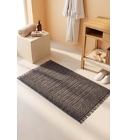 Aflora Antrasit %100 Pamuk Ayak Havlusu - 60x130 cm