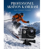 1080P Full HD Spor Kamerası Kompakt ve Dayanıklı Tasarım
