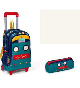 Coral High Kids Robot Desenli Çekçek Çantalı 2'Li Set