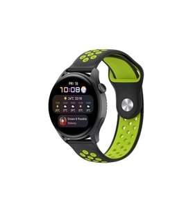Watch 20Mm Spor Delikli Kordon (Saat Değildir) - Siyah-Yeşil