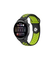 Watch 20Mm Spor Delikli Kordon (Saat Değildir) - Siyah-Yeşil
