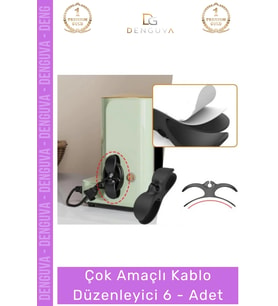 Özel Üretim Bilgisayar Notebook Şarj Kablosu Mutfak Çok Amaçlı Kablo Sarma Düzenleyici 6 Adet
