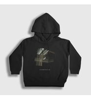 Presmono Unisex Çocuk Siyah Tesseract Film interstellar Kapüşonlu Sweatshirt 245791tt