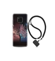 Huawei Mate 20 Pro Kılıf Resimli Desenli Silikon Boyun Askılı Heaven Tree 1859